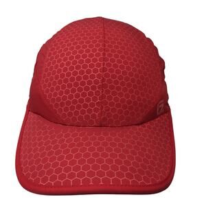 Gadiemkensd 5 Panel Cap Red One Size Adjustable Strap Lightweight Blank